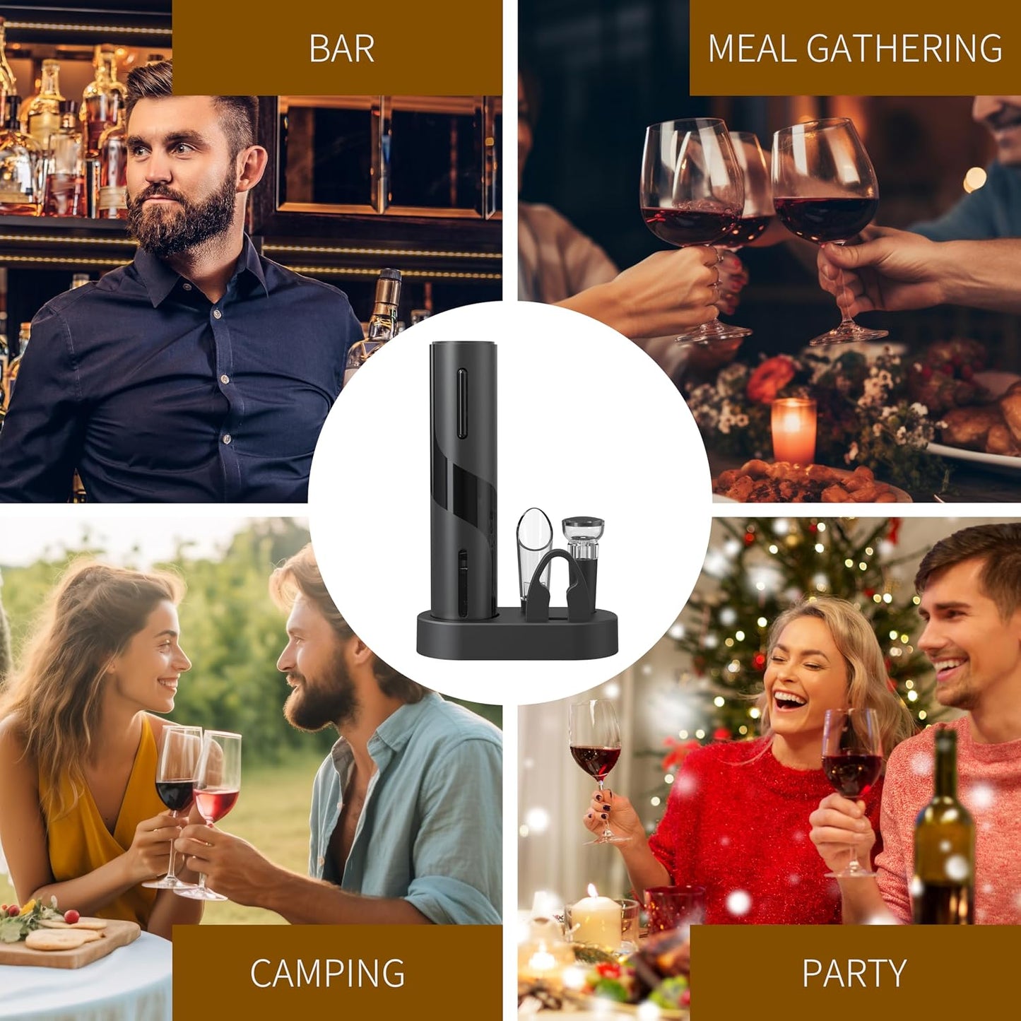 Electric Wine Opener Set