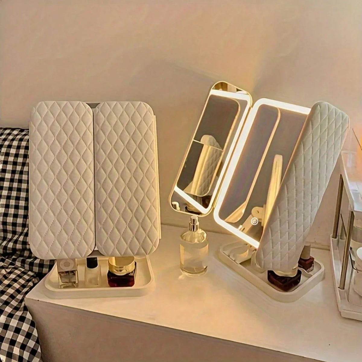 Rechargeable LED Makeup Mirror
