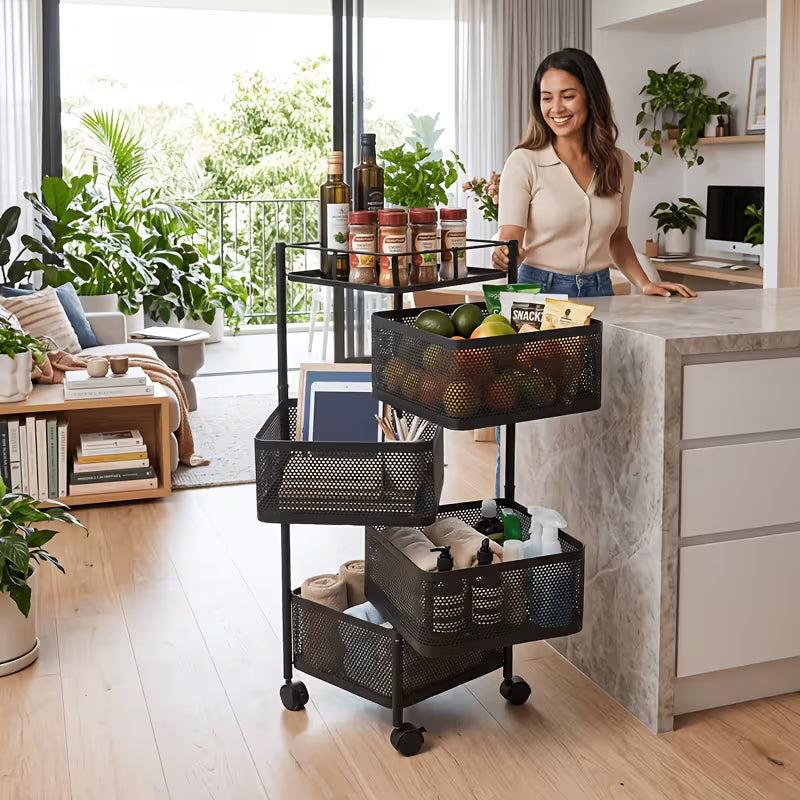 Kitchen Rotating Storage Rack