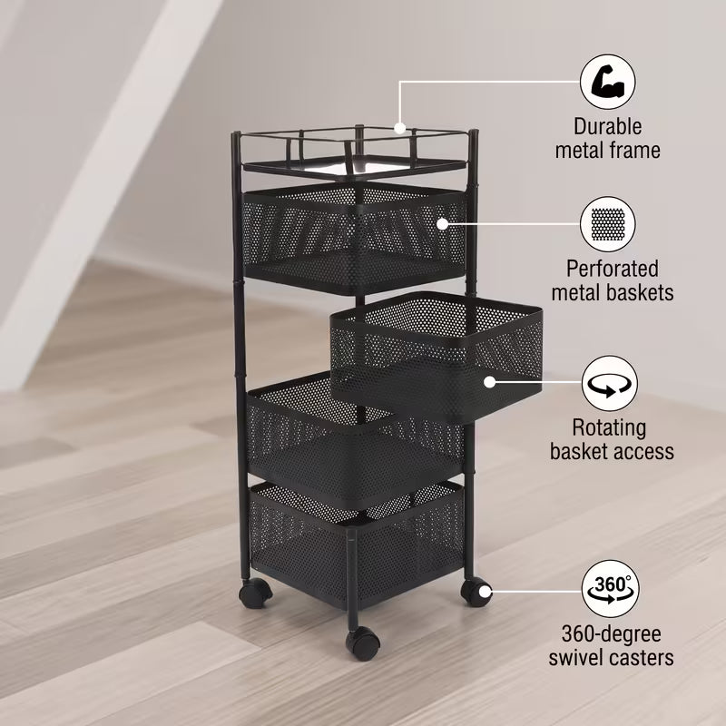 Kitchen Rotating Storage Rack