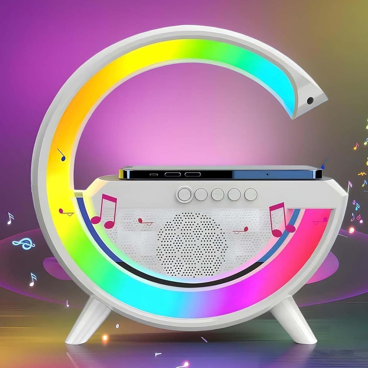 3 in 1 Bluetooth Speaker, Wireless Charger & RGB Light