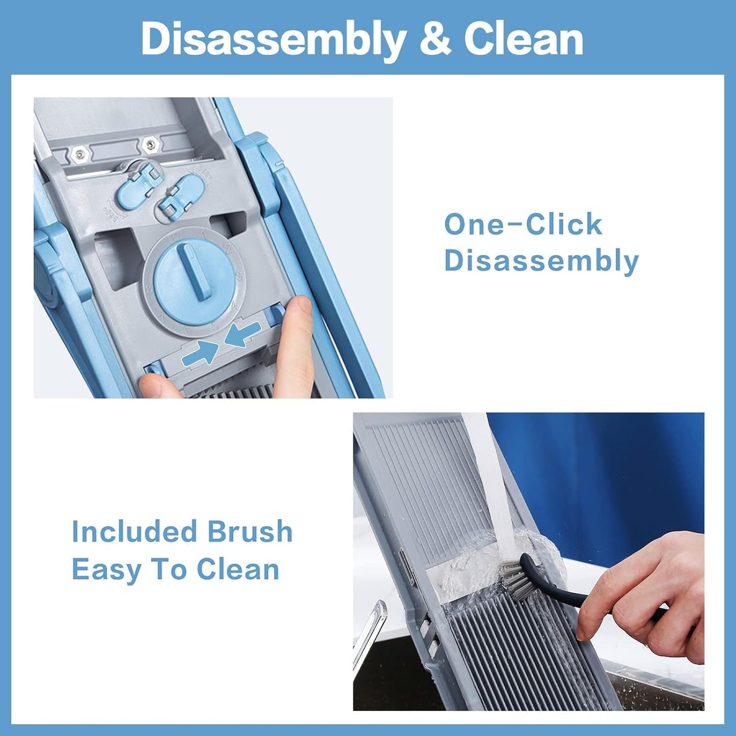 ONCE FOR ALL Safe Mandoline Slicer Plus