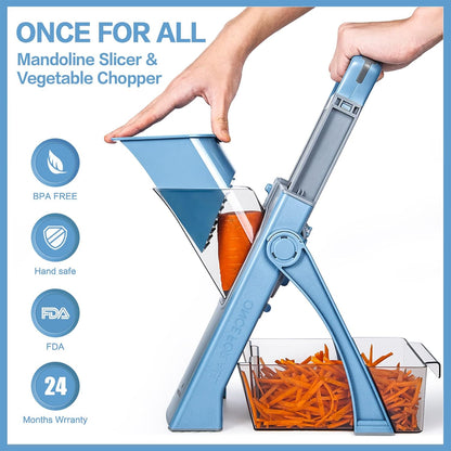ONCE FOR ALL Safe Mandoline Slicer Plus
