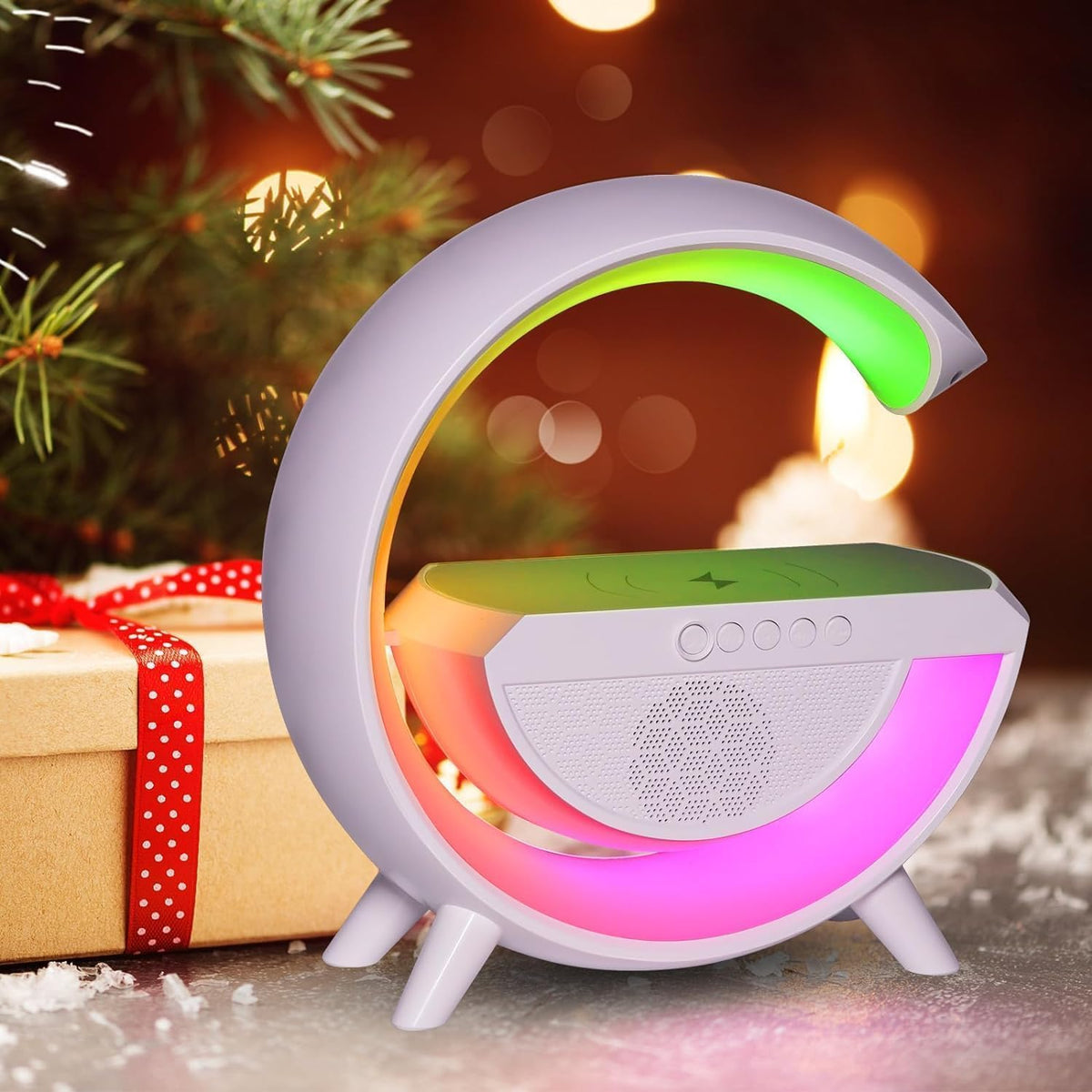 3 in 1 Bluetooth Speaker, Wireless Charger & RGB Light