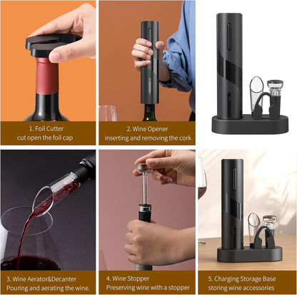 Electric Wine Opener Set