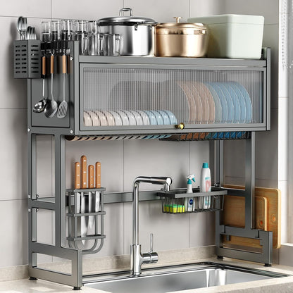 3 Tier Over The Sink Dish Drying Rack
