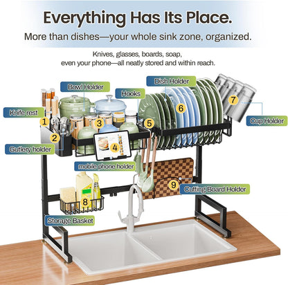 Over The Sink Dish Drying Rack