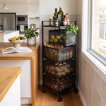 Kitchen Rotating Storage Rack
