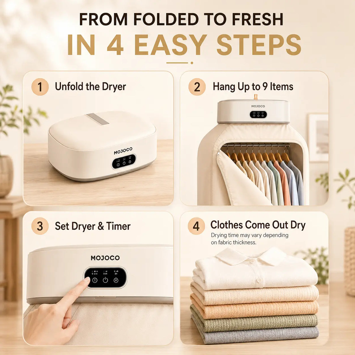 AiroDry™ Pro - Smart Portable Clothes Dryer