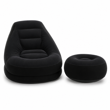Inflatable Lounge Chair with Ottoman