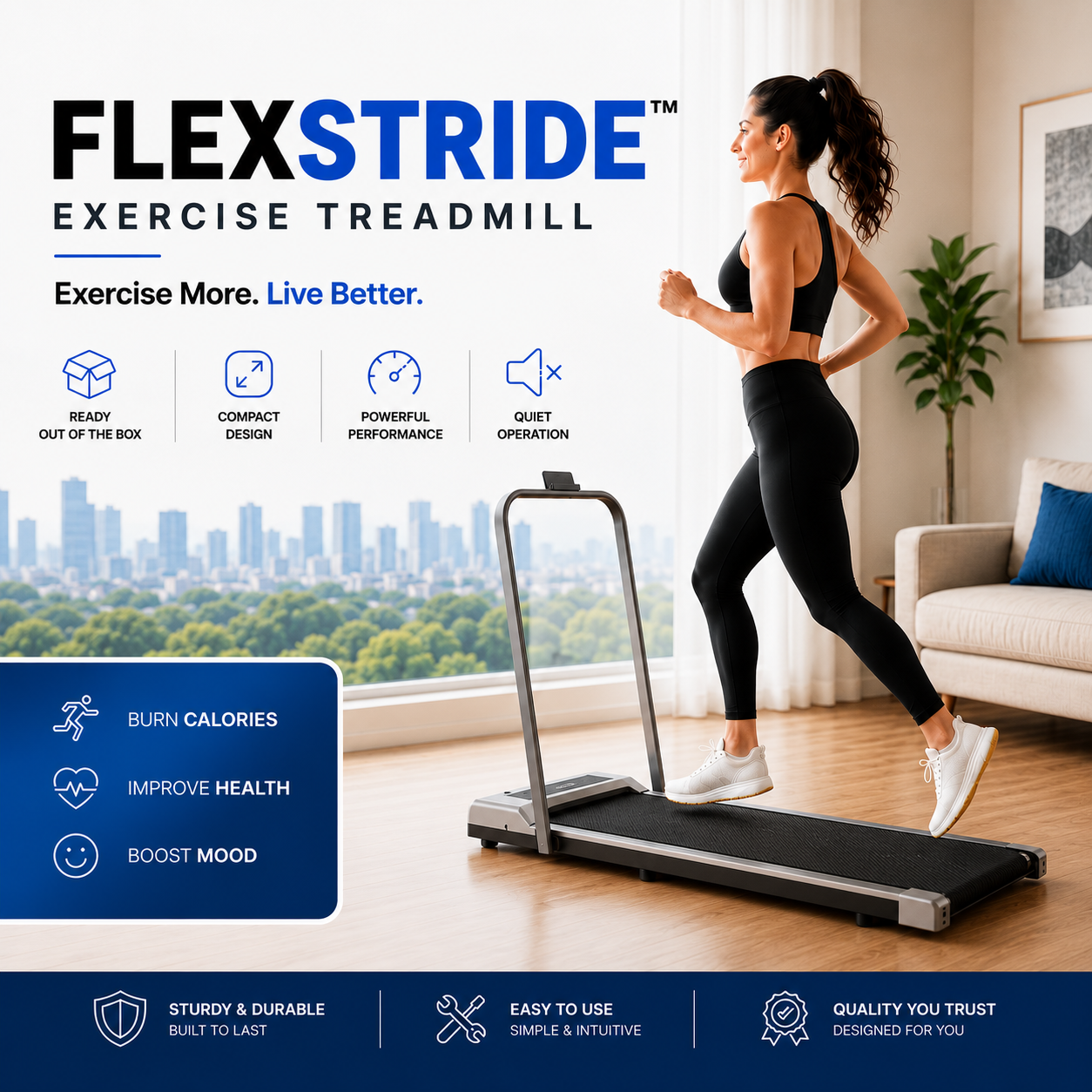 Flexstride - Foldable Treadmill