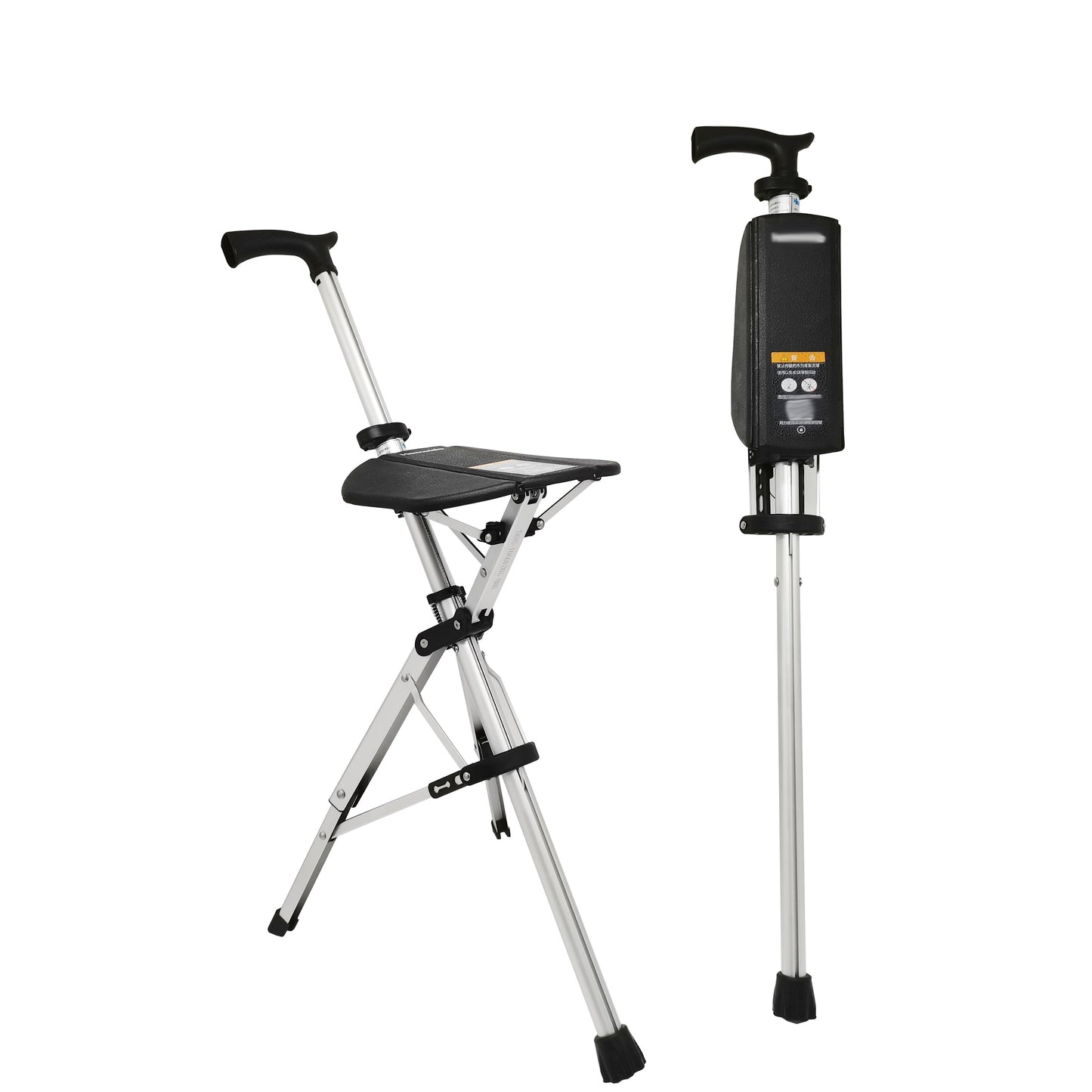 Folding Walking Stick with Seat