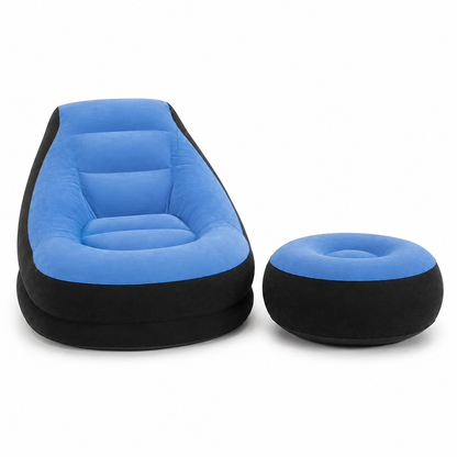 Inflatable Lounge Chair with Ottoman