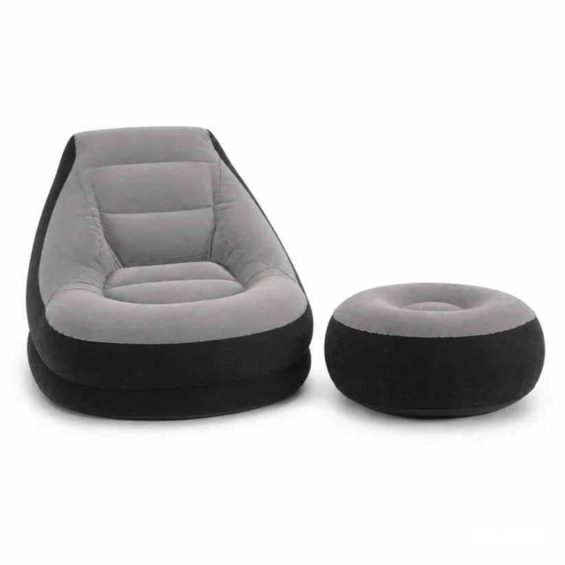 Inflatable Lounge Chair with Ottoman
