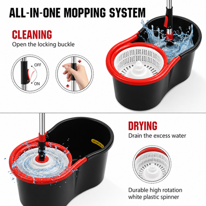 360° Turbo Spin Mop