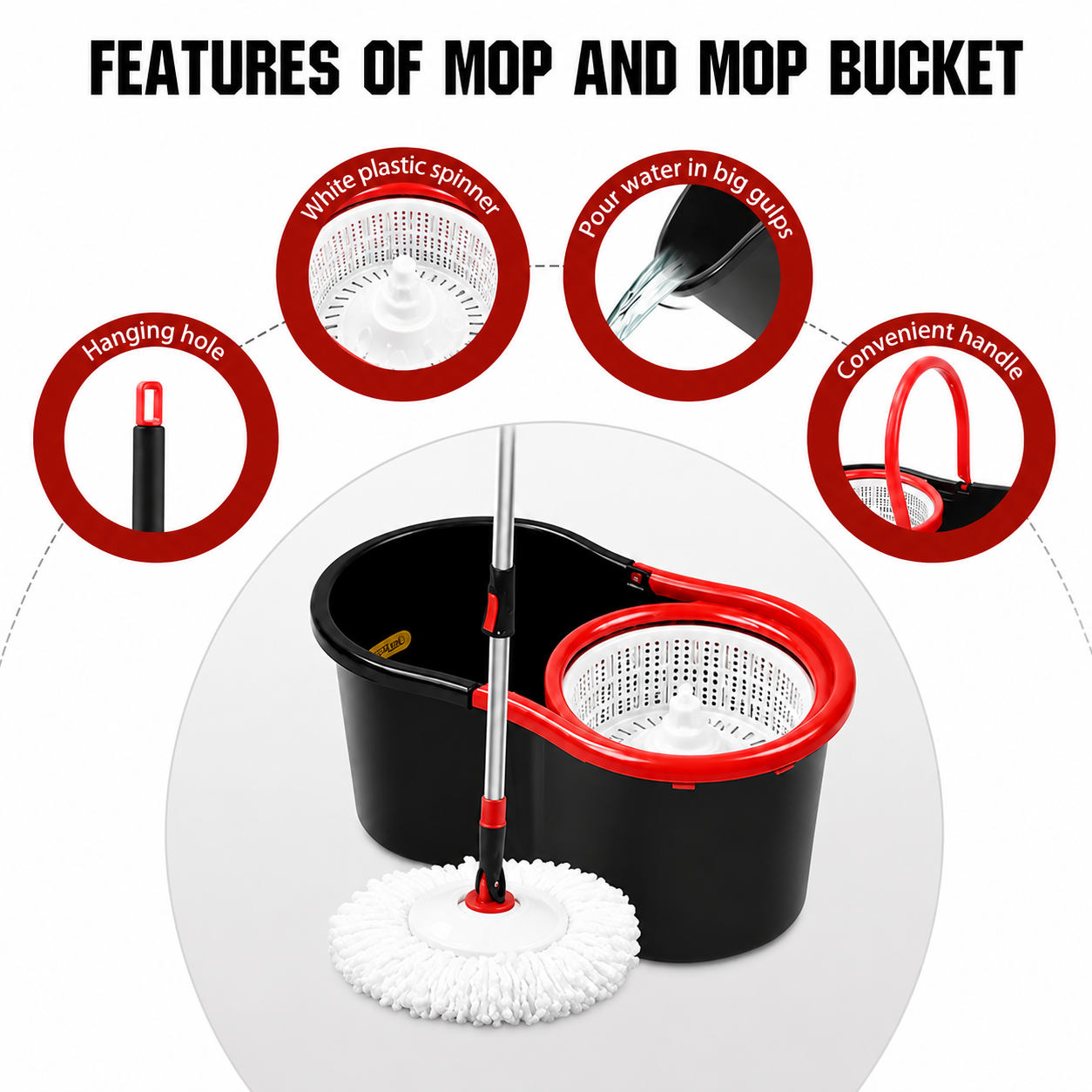 360° Turbo Spin Mop