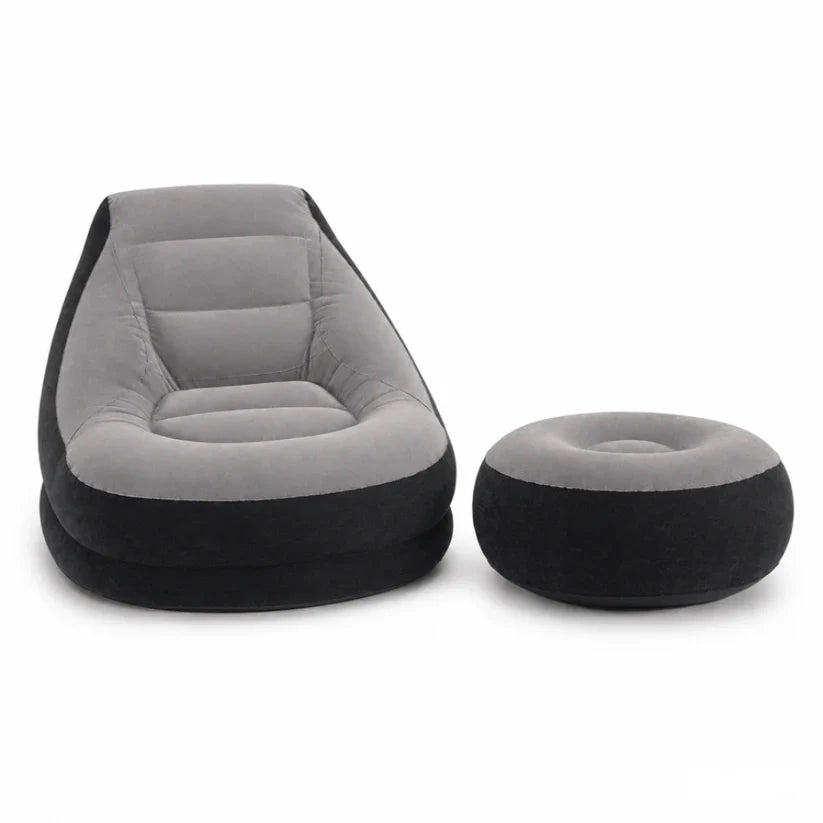 Inflatable Lounge Chair with Ottoman